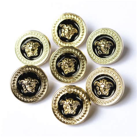 versace gold buttons|versace button down.